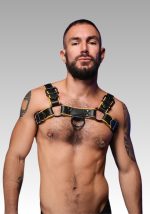 Chest Harness Yellow Hardline, chest harness, mens chest harness, dog chest harness, bdsm chest harness, male chest harness for sale