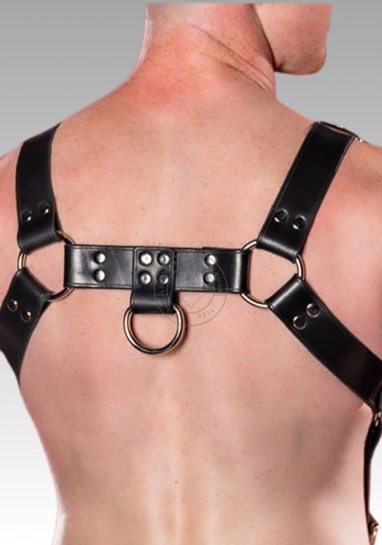 Gay Harness Trojan Silver Hardware, gay harness, gay leather harness, harness gay, harness gay men for sale