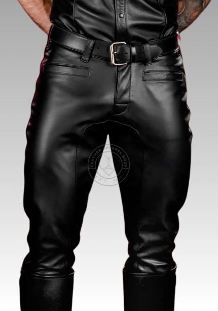 Leather Uniform Pant Black for sale