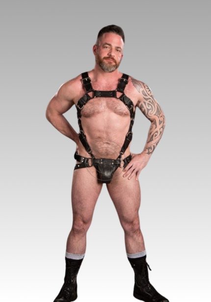 Gay Jockstrap Trojan Black, men underwear fetish, gay underwear, daddy jockstrap, jockstrap harness for sale