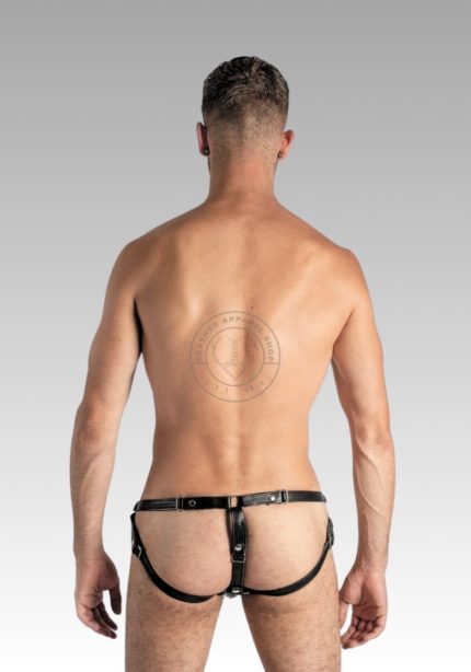 leather Jock Full conestuds, open front jockstrap, men underwear jockstrap, jockstraps men gay, daddy jockstrap for sale