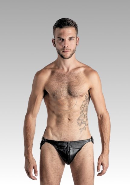 Mens Leather Thong Underwear Two Belts, gay underwear fetish, gay underwear, mens jock underwear, BDSM underwear for sale