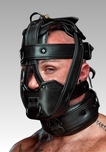 Hardline Head Harness Muzzle, BDSM head harness, bondage head harness for sale