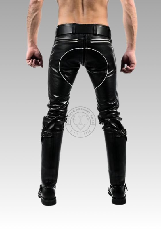 Leather FXXXer Jeans Black-White for sale