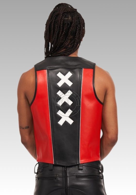 Leather Muscle Vest Amsterdam for sale