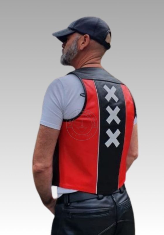 Leather Muscle Vest Amsterdam for sale